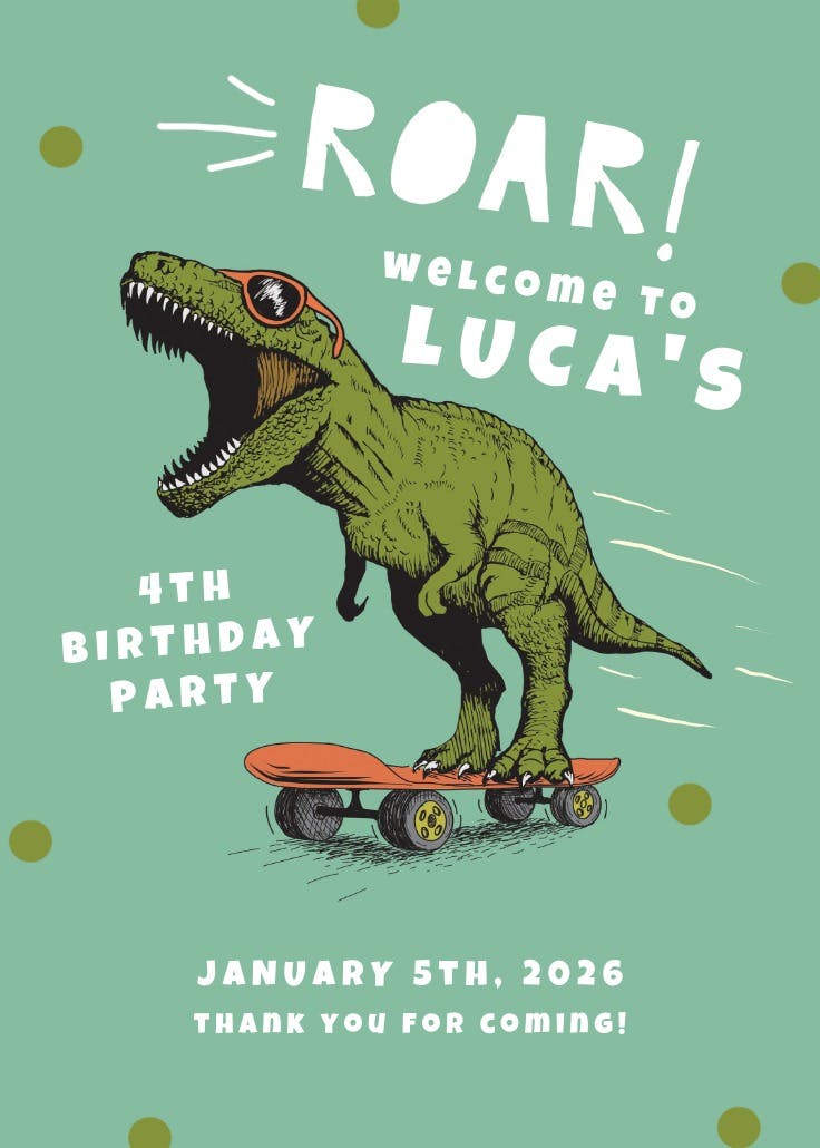 Dinosaur so cool - events poster