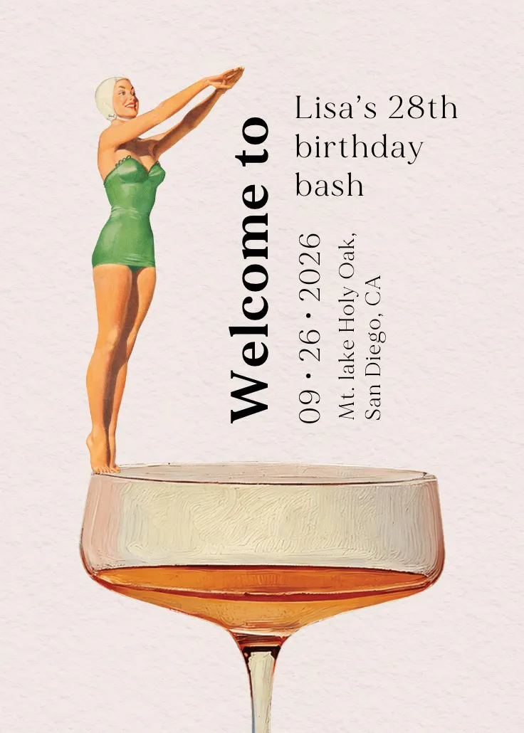 Dive in - โปสเตอร์วันเกิด