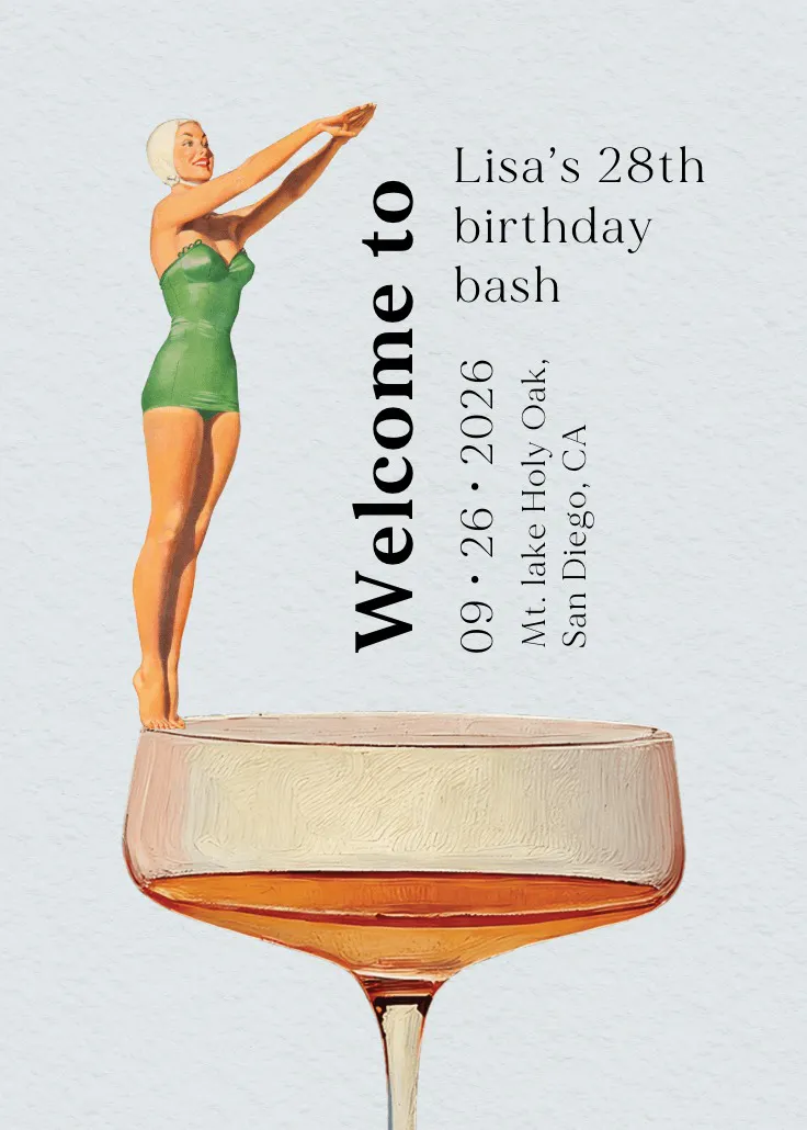 Dive in - โปสเตอร์วันเกิด