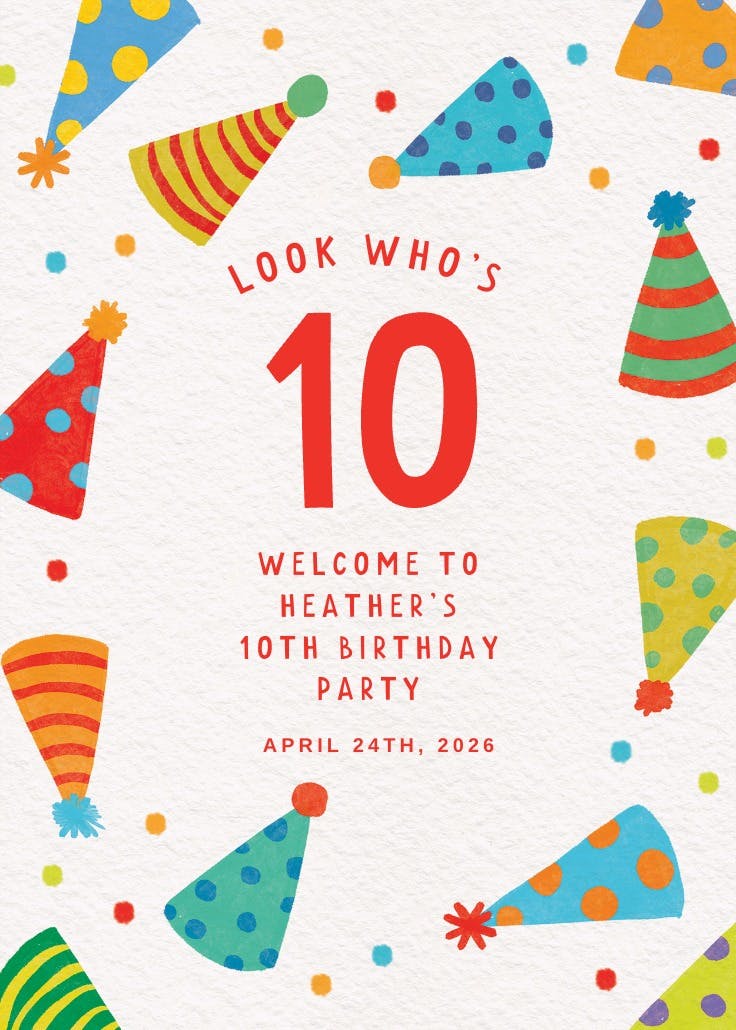 Hats in the air - events poster