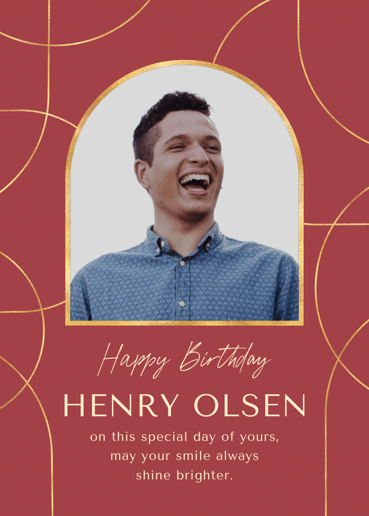 Sophisticated lines - birthday poster