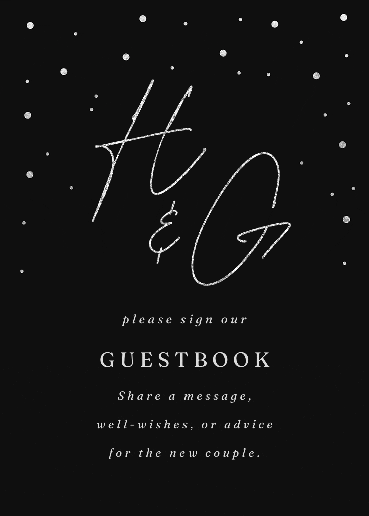 Golden flakes - bridal shower poster