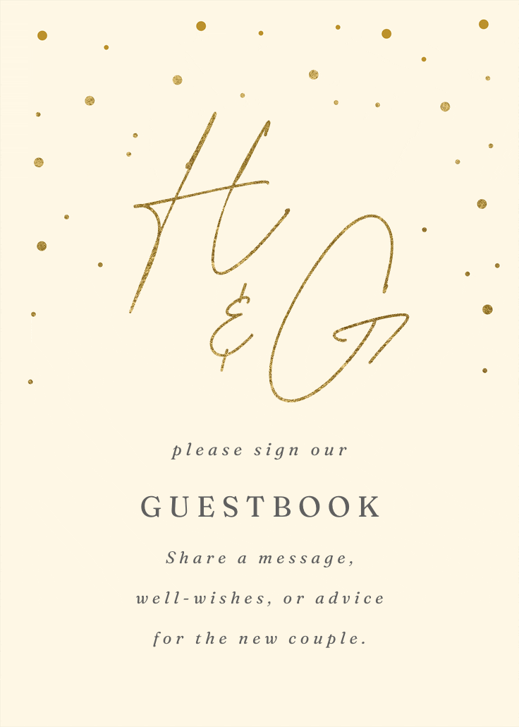 Golden flakes - bridal shower poster