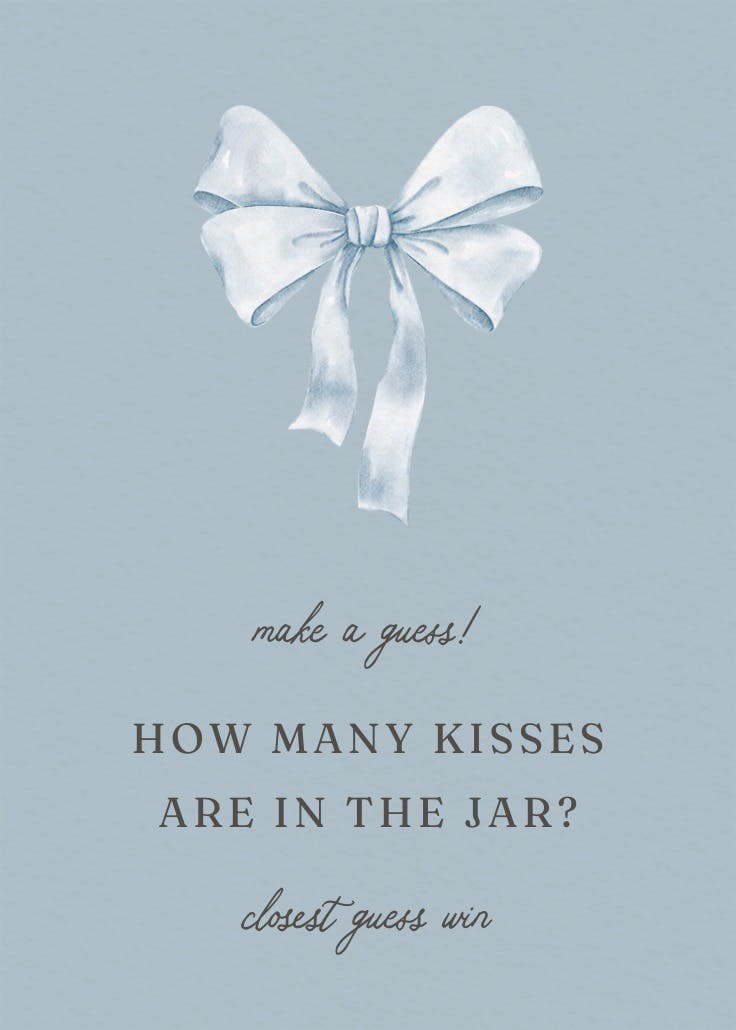 Ribbon jar - bridal shower poster