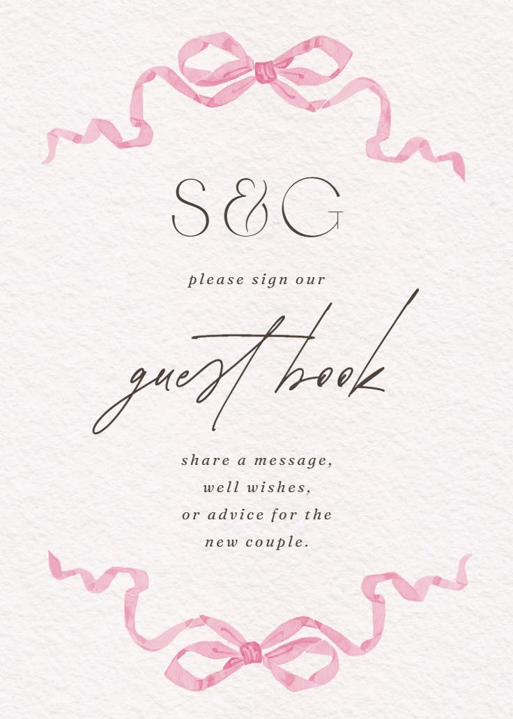 Rosy ribbons - events poster