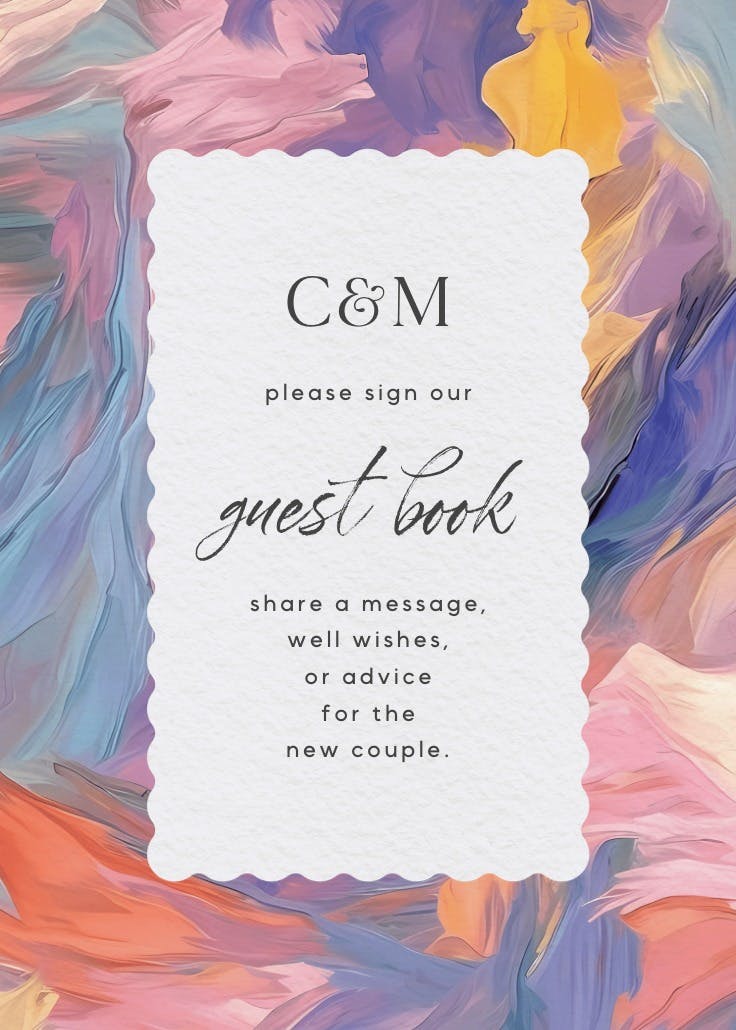 Textured pastel - bridal shower poster