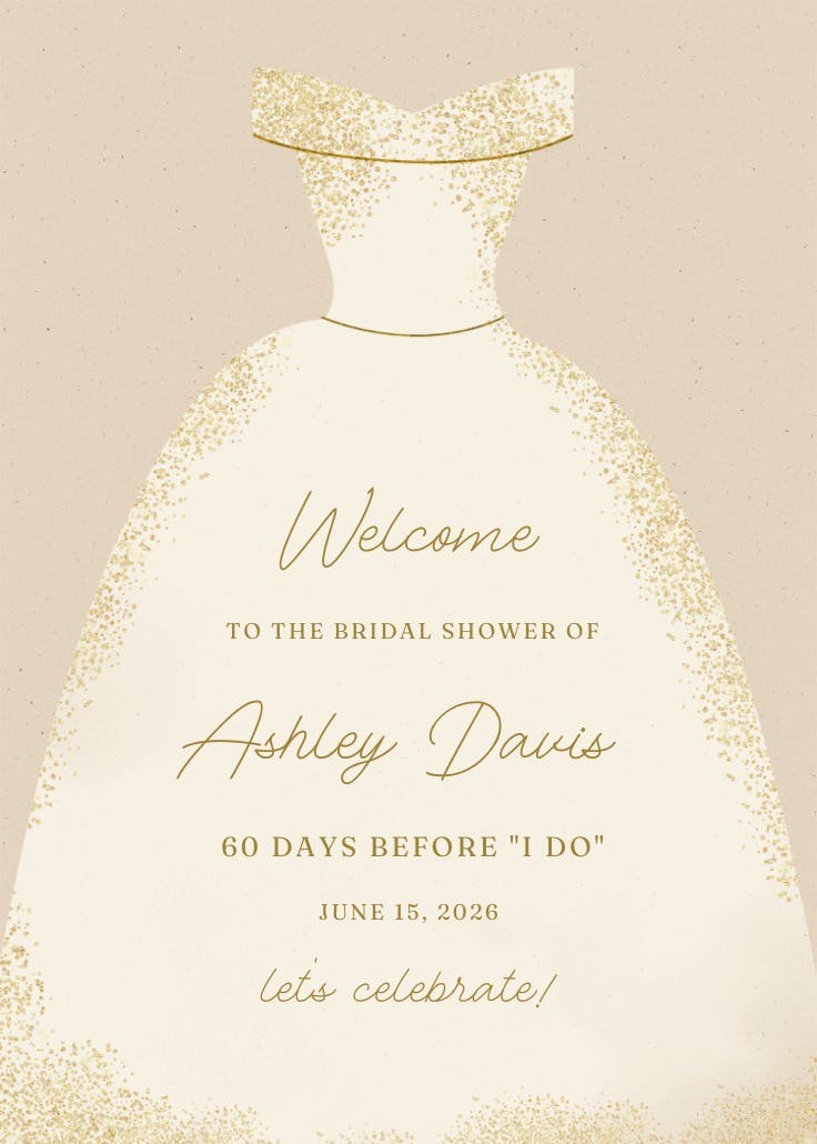 Vestido con purpurina - events poster