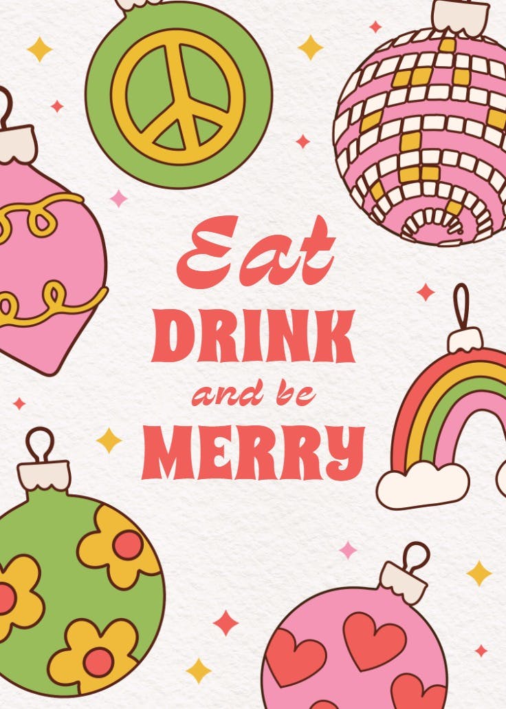 Groovy ornaments - events poster