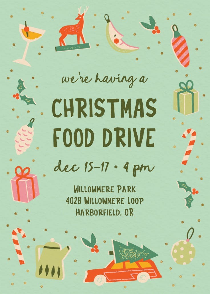 Jolly folk - christmas poster