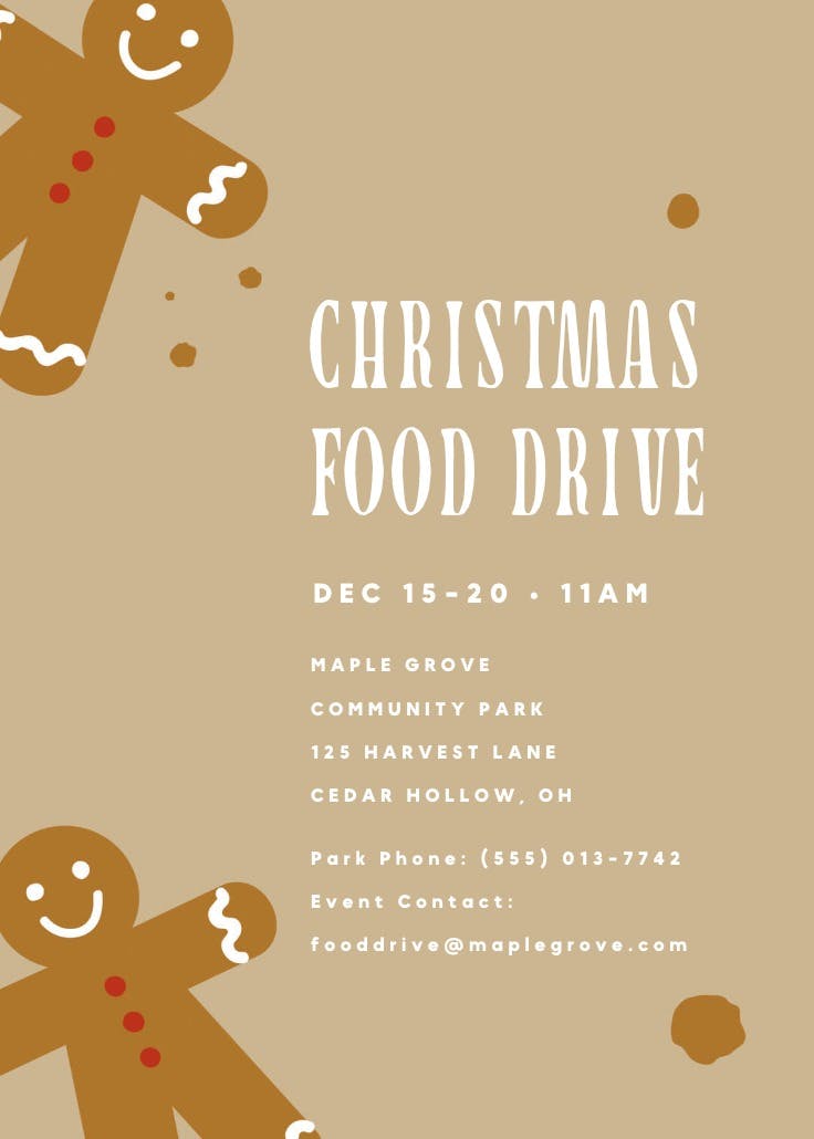 Most delicious time of the year - events poster