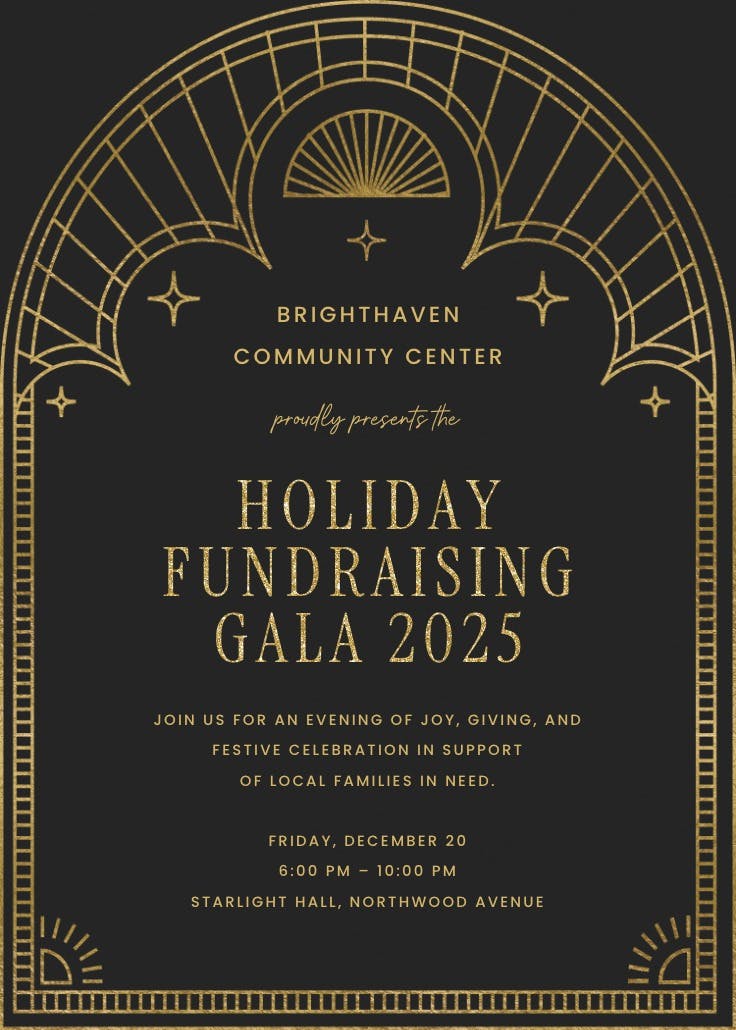 Holiday fundraising - christmas poster