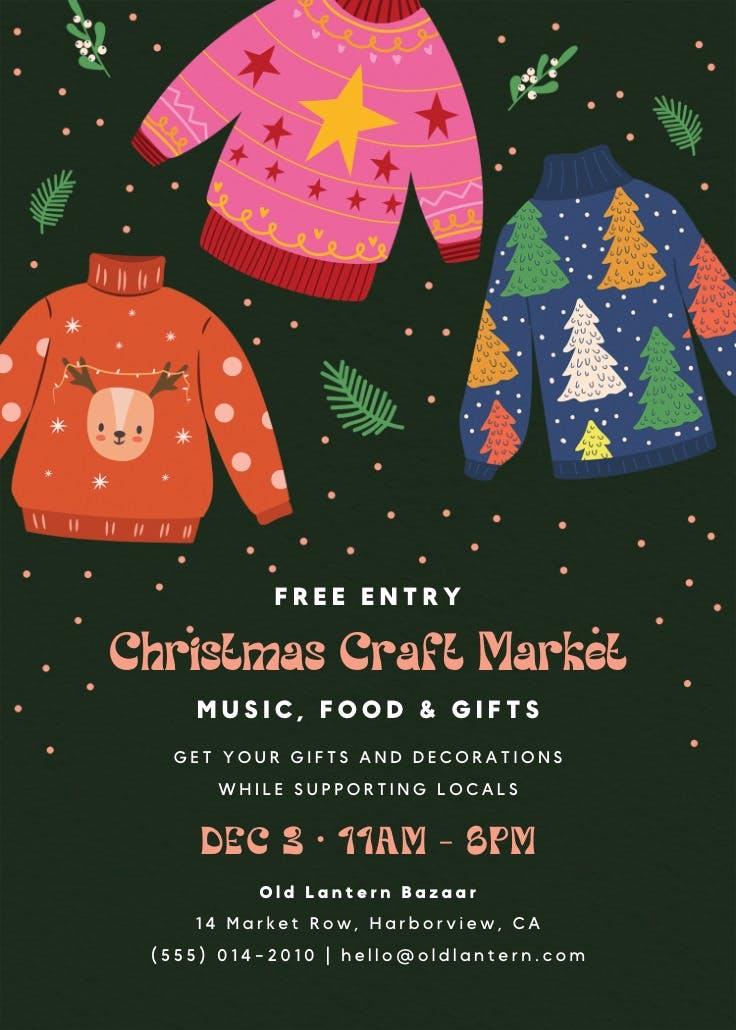 Sweater weather - christmas poster