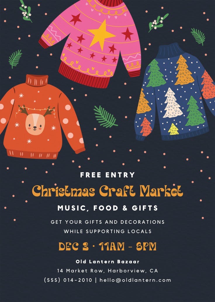 Sweater weather - christmas poster