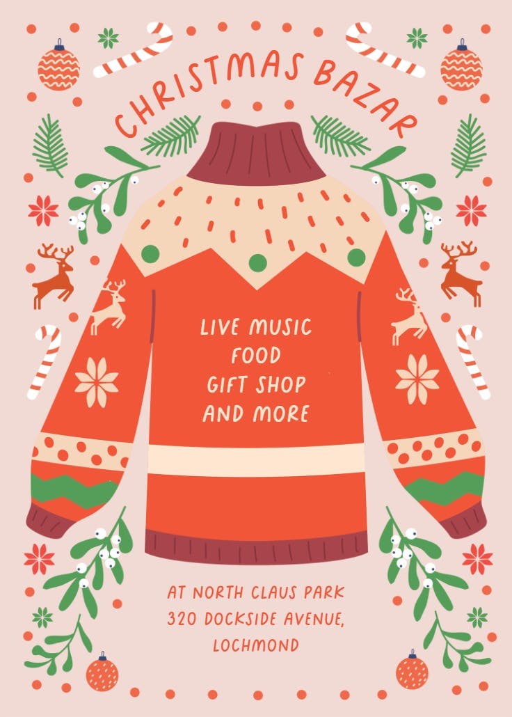 Time for sweater - christmas poster