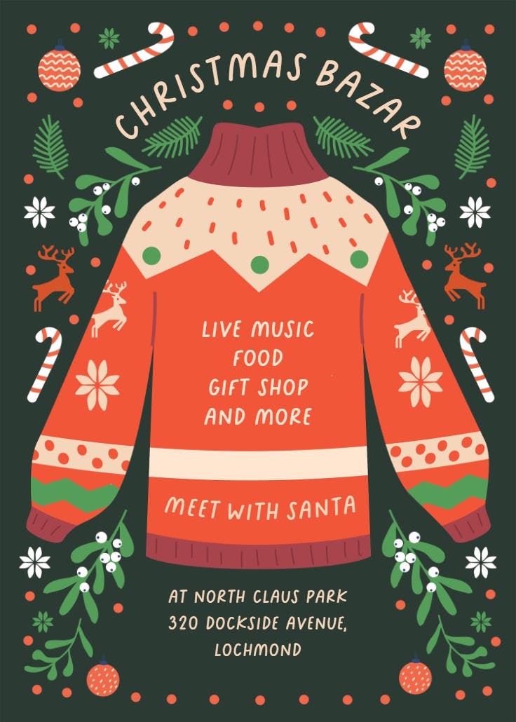 Time for sweater - christmas poster