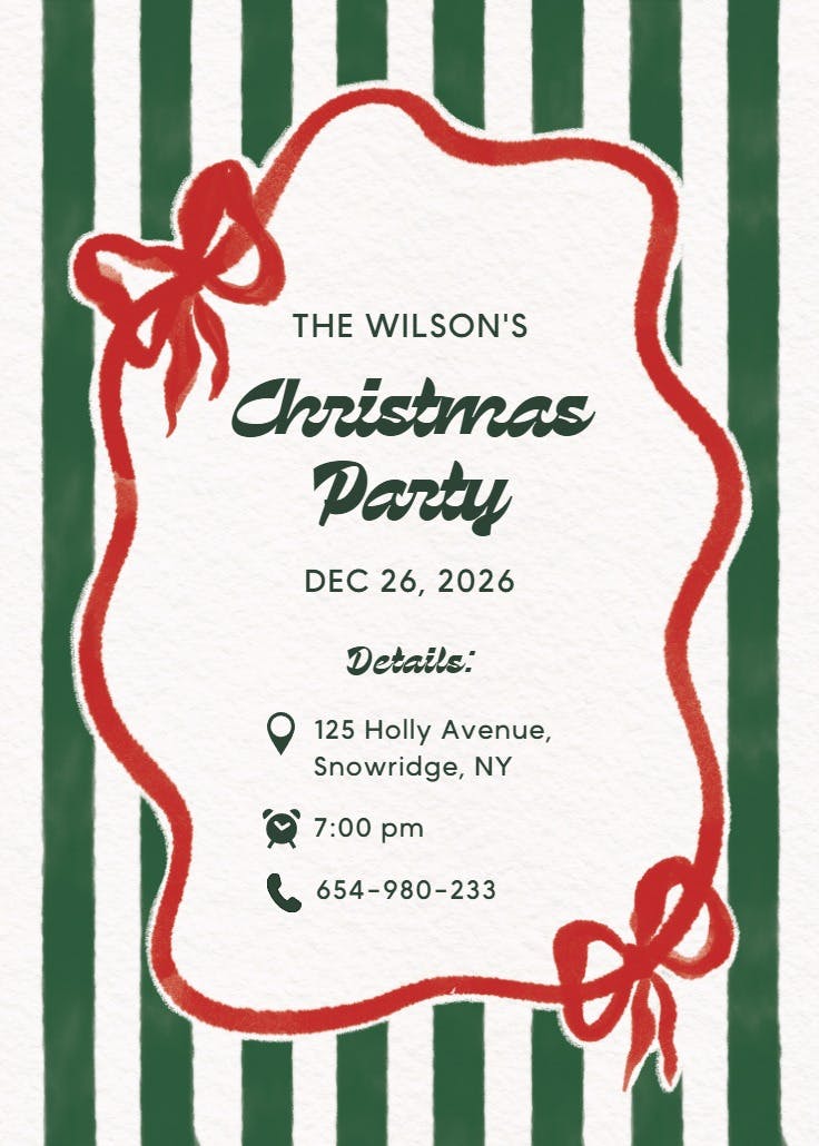 Vintage stripes - events poster