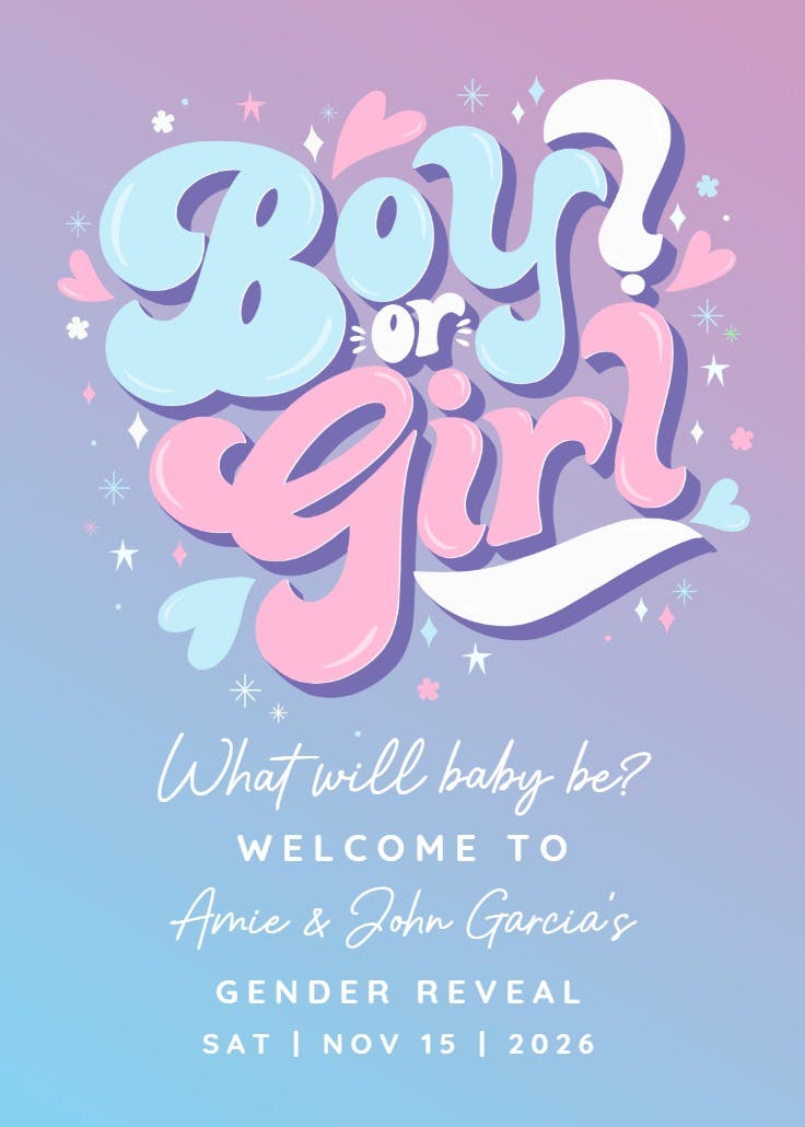 Gradient reveal - events poster