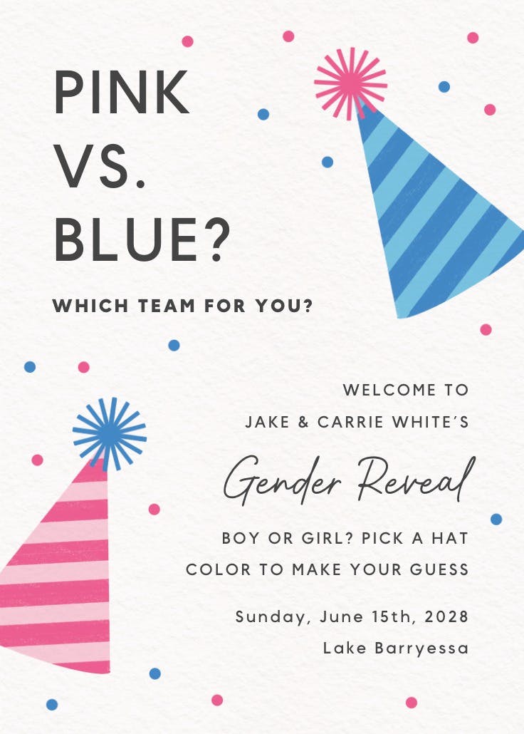 Party hats - póster de evento