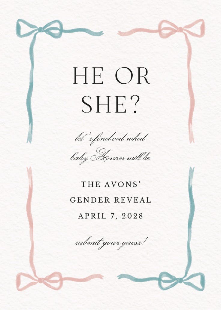 Ribbon reveal - events poster