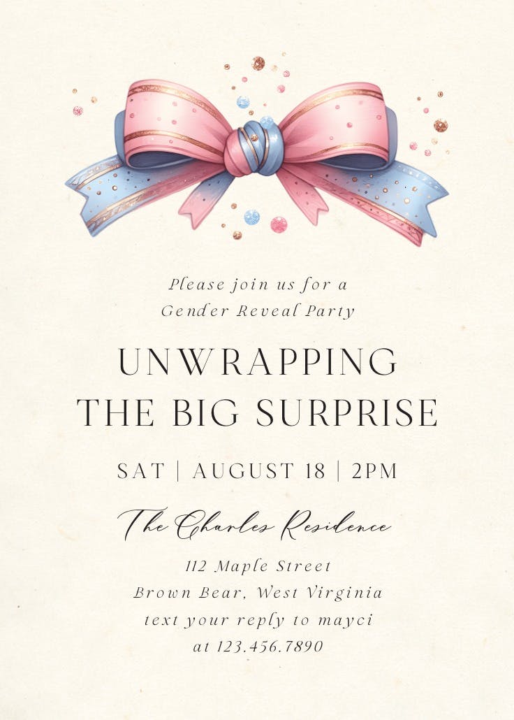 The best gift - events poster