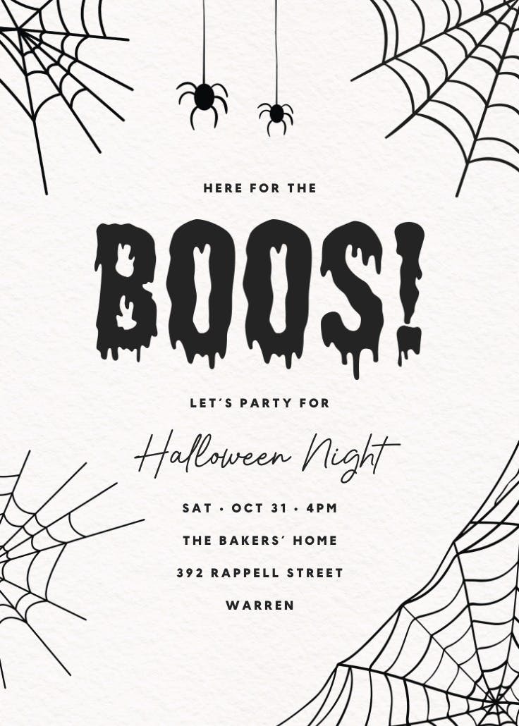 Big boo - events poster