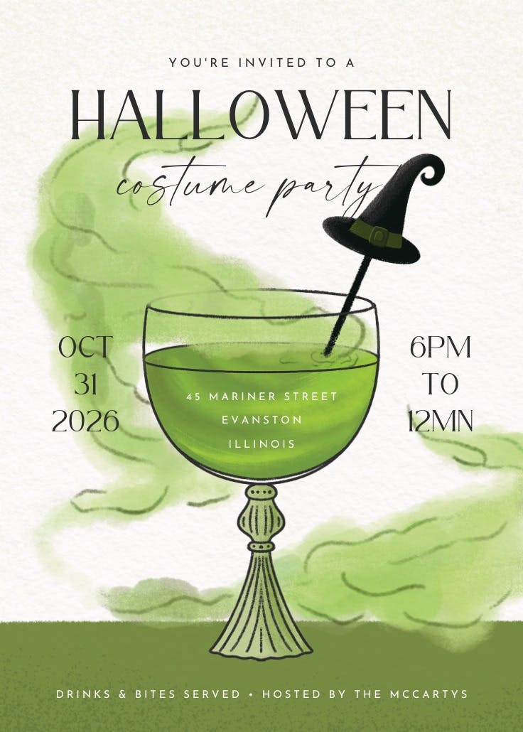 Glowing green - halloween poster