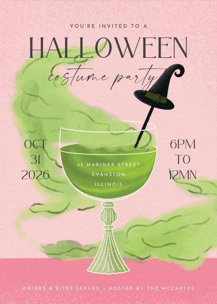 Glowing green - halloween poster