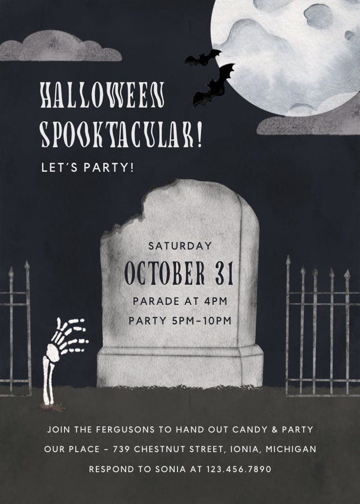 Graveyard gathering - events poster