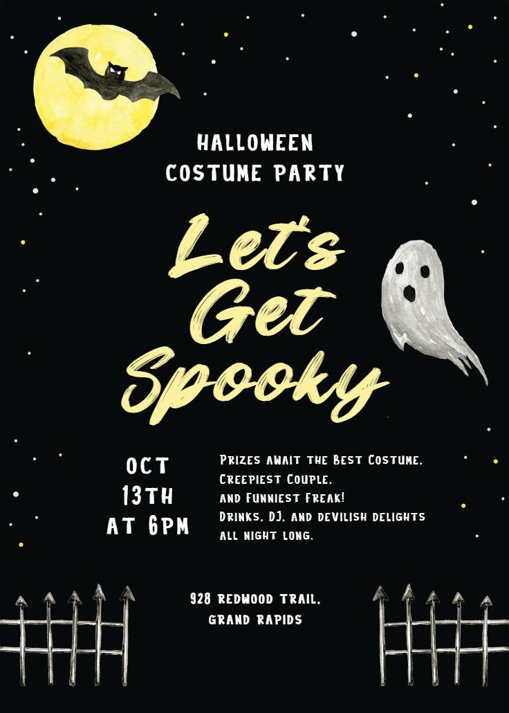 Haunted ghost - events poster