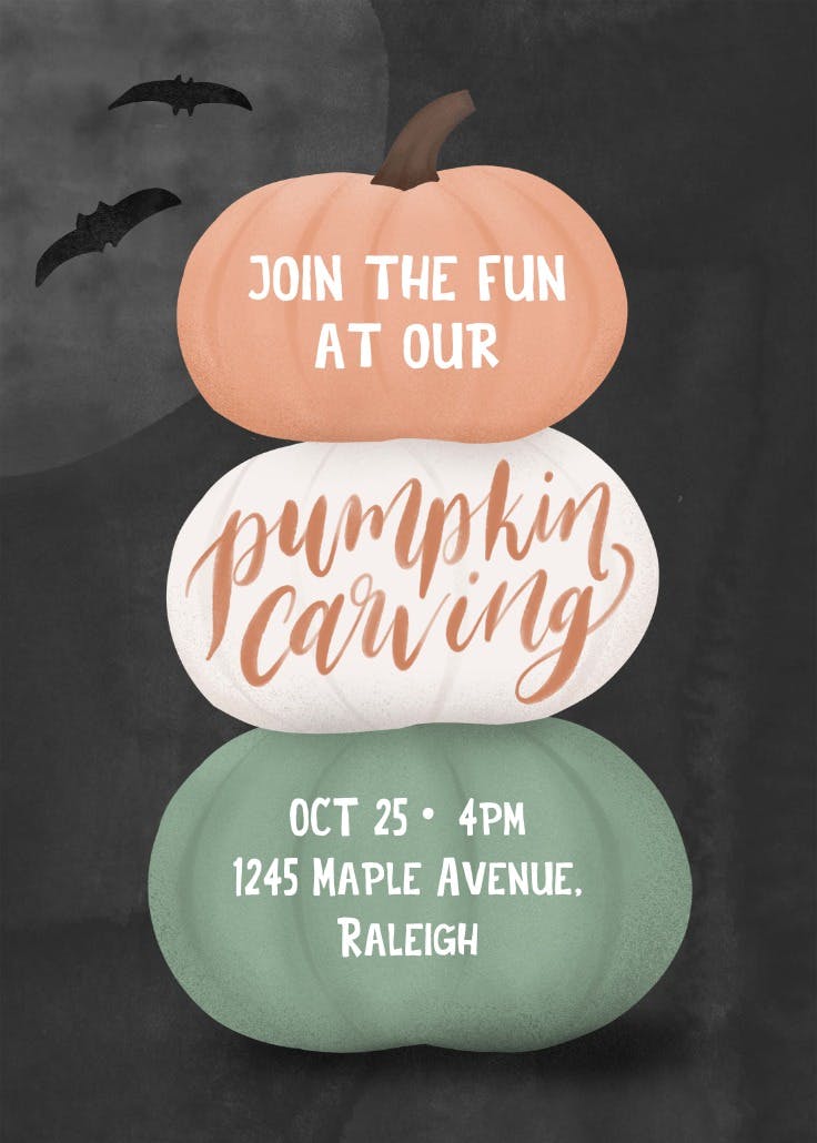 Pumpkin carving - events poster