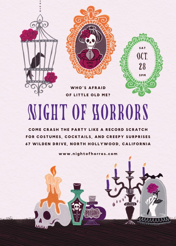 Who is afraid - halloween poster