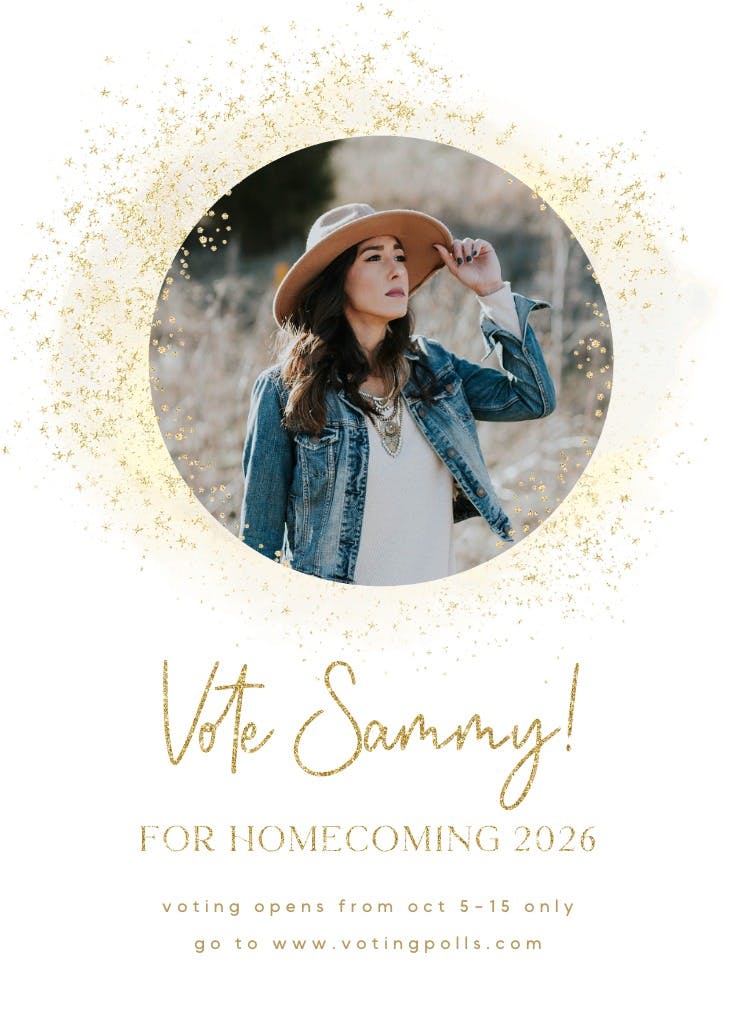 Blush gold spots - homecoming poster