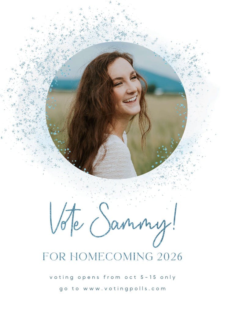Blush gold spots - homecoming poster