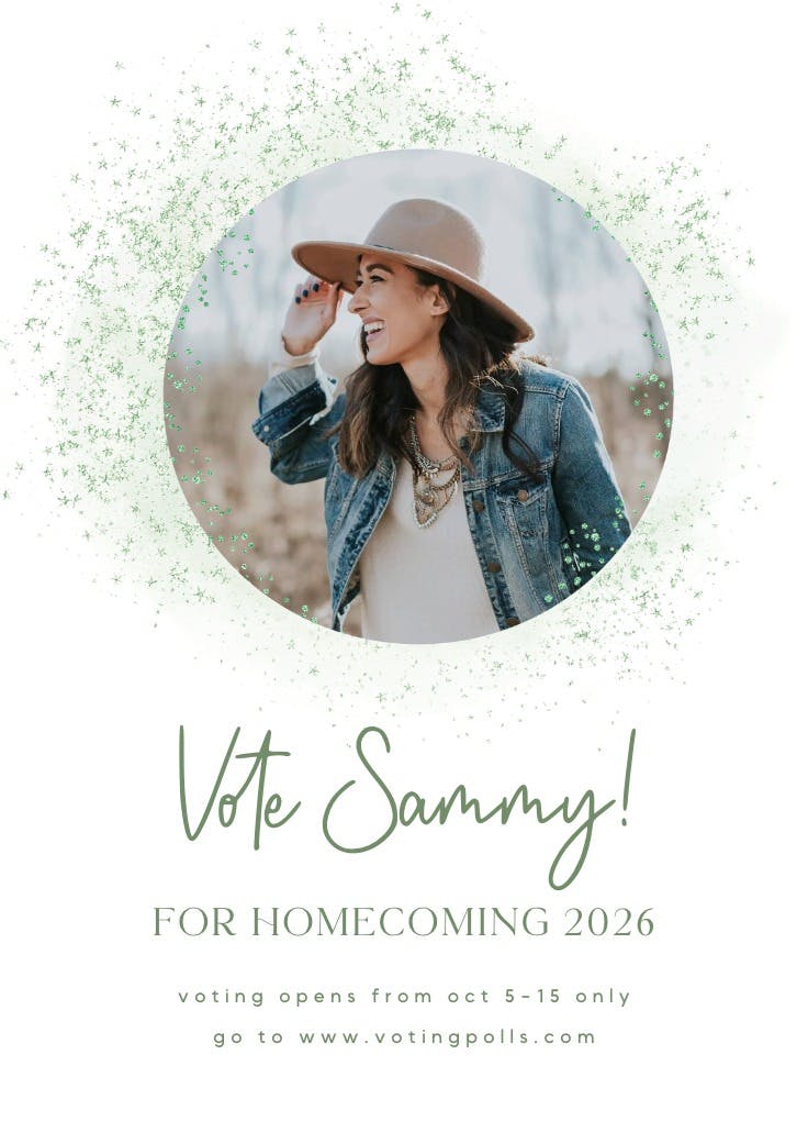 Blush gold spots - homecoming poster