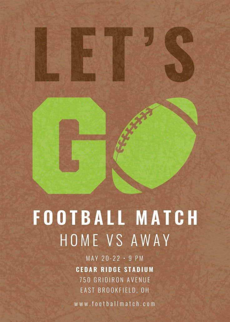 Distressed leather - homecoming poster