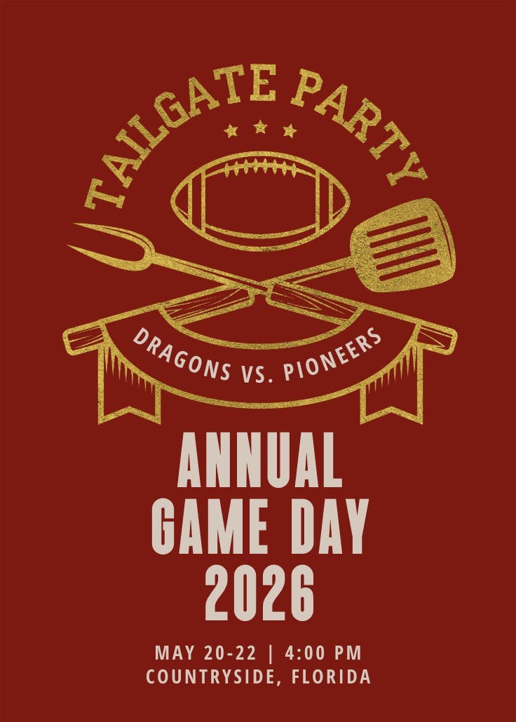 Football fans - póster de evento