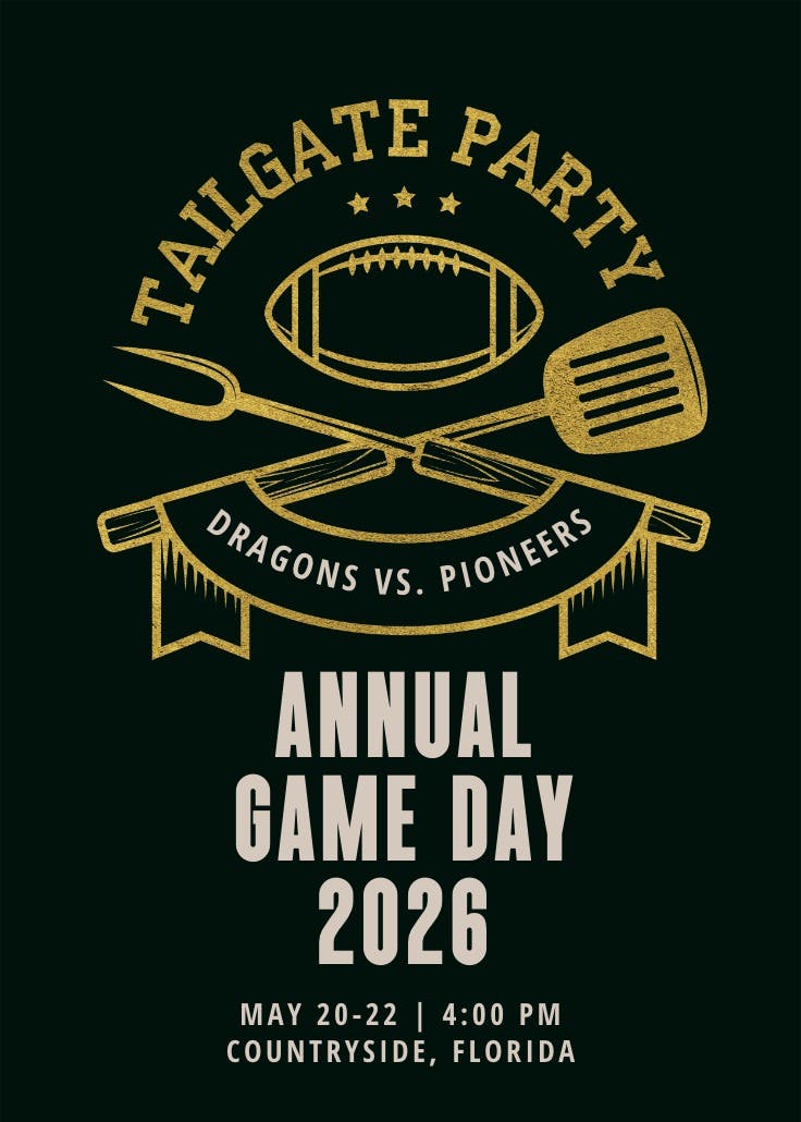 Football fans - póster de evento