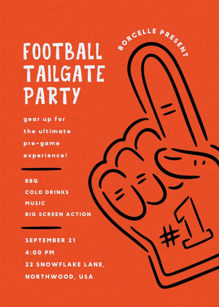 Footballin - homecoming poster