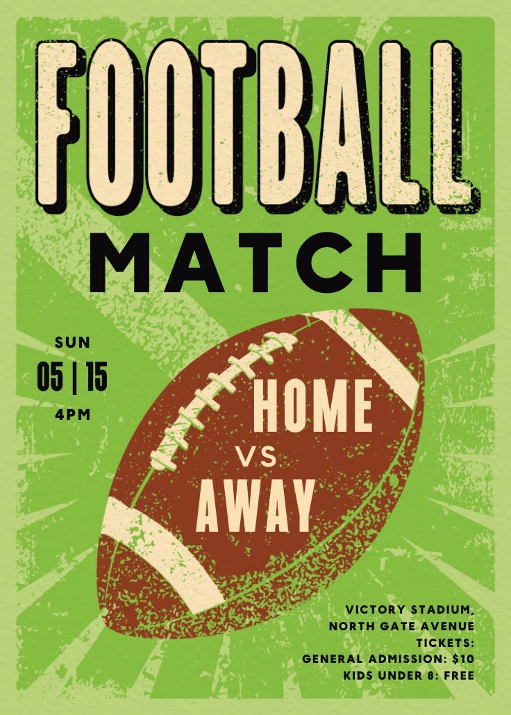 Game day filter - homecoming poster