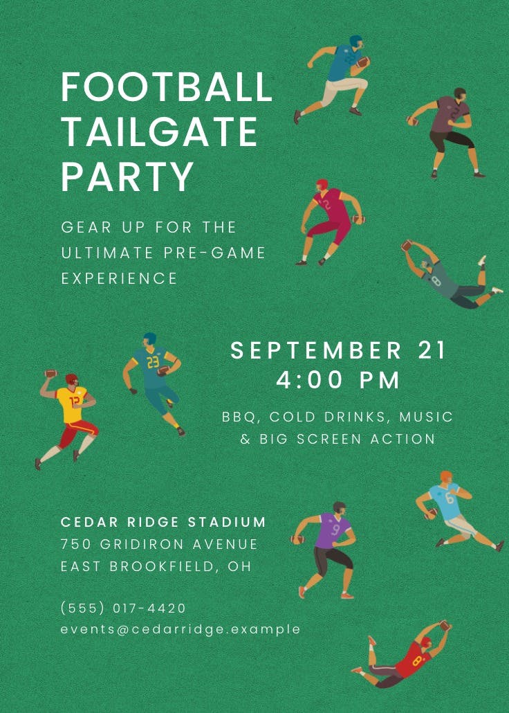 Get in the game - homecoming poster