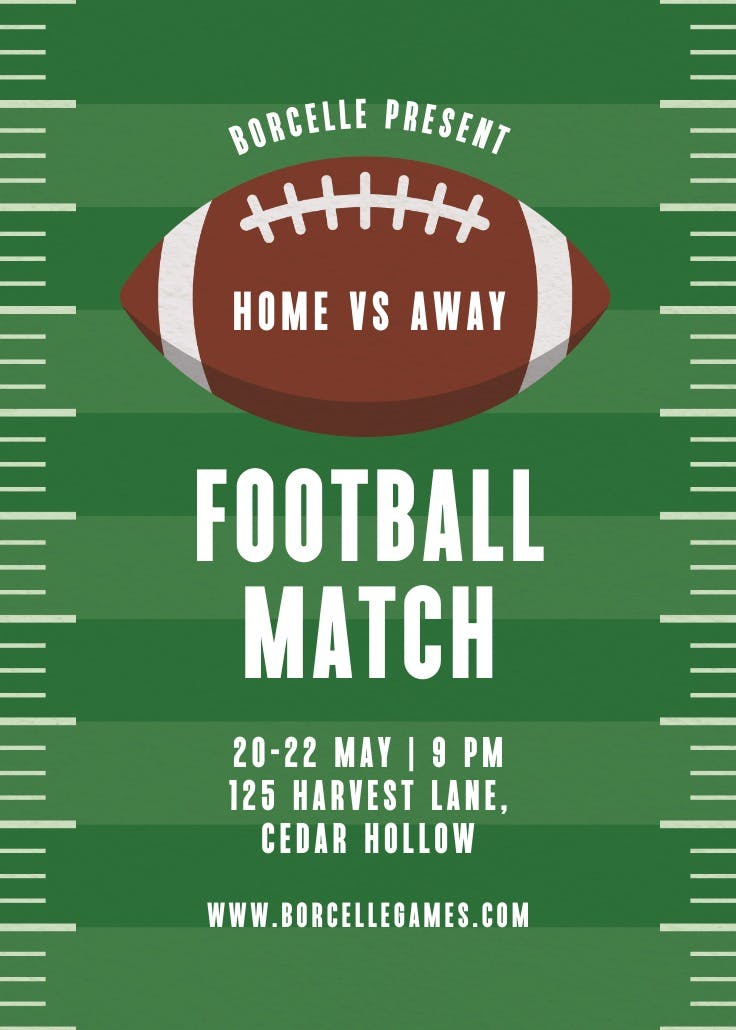 Home down fun - events poster