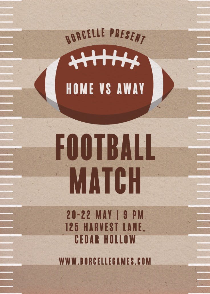 Home down fun - homecoming poster