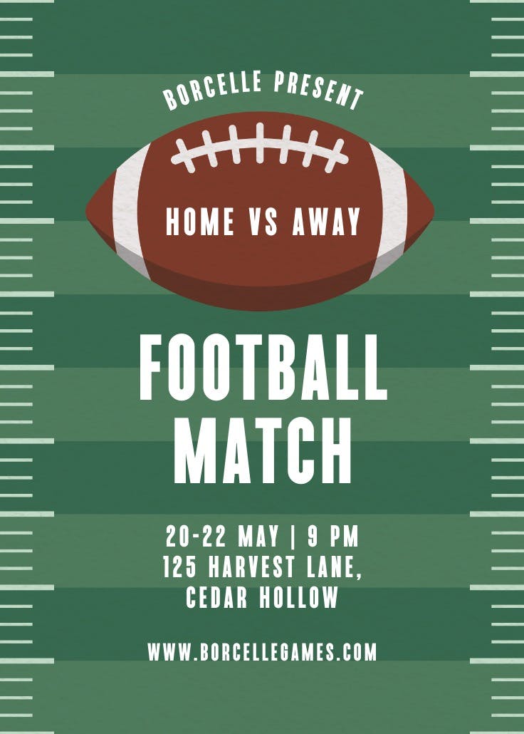 Home down fun - homecoming poster