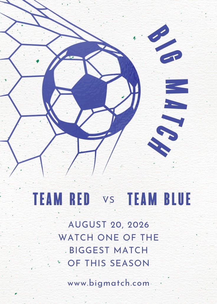 Net score - homecoming poster