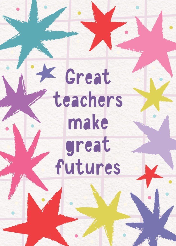 Great teachers great futures - póster de evento