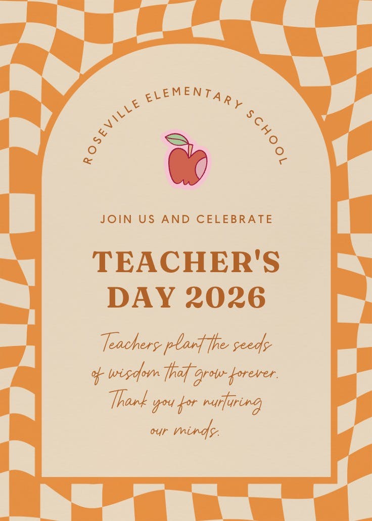 Smart teacher - teachers day poster
