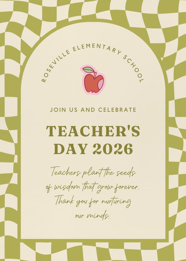 Smart teacher - teachers day poster