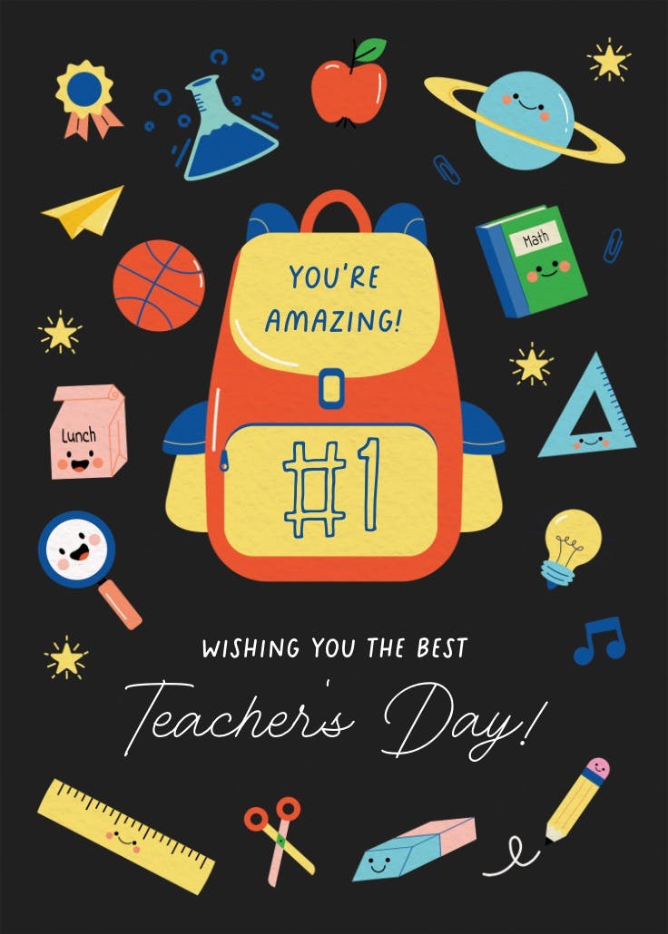 Terrific teacher - events poster