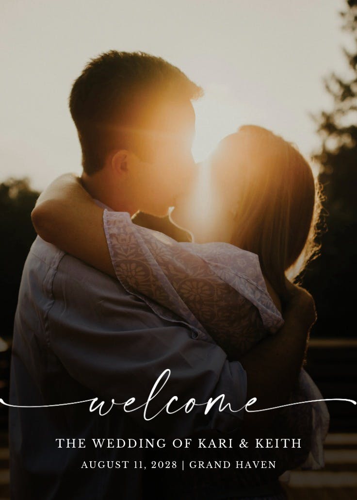 All eyes on us - wedding poster