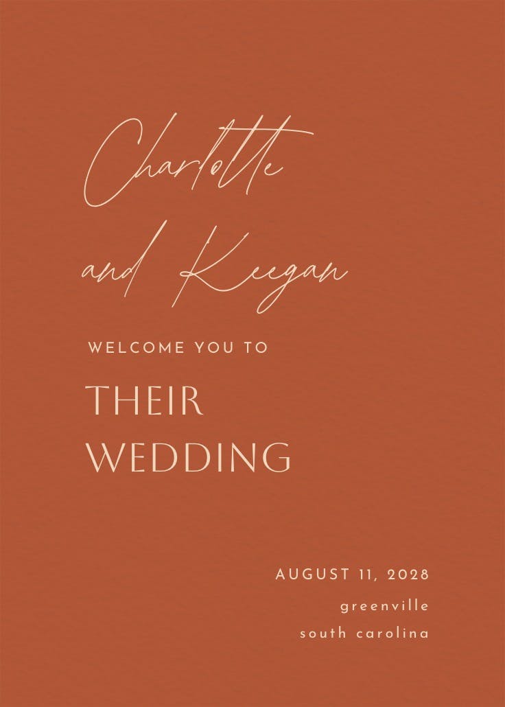 Boho minimal - wedding poster